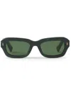 Lanvin Geometric-frame Sunglasses In 绿色