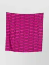 Lanvin Geometric Pattern Lightweight Rectangular Scarf In Pink