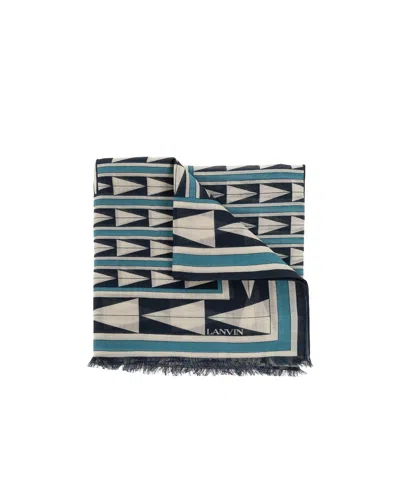 LANVIN GEOMETRIC PATTERN SCARF