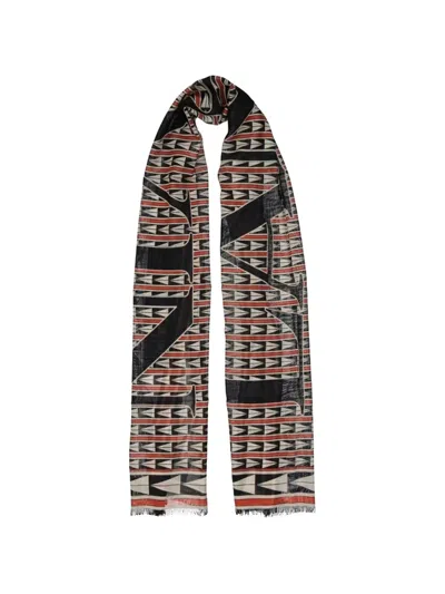 Lanvin Geometric Pattern Scarf In Multi