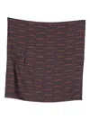Lanvin Geometric Pattern All-over Print Scarf In Brown