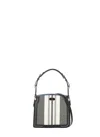 Lanvin Geometric Patterned Structured Compagnon Bag In Black