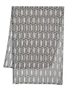 Lanvin Silk Geometric Print Scarf In Black