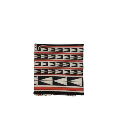 LANVIN LANVIN GEOMETRIC WOOL SCARF
