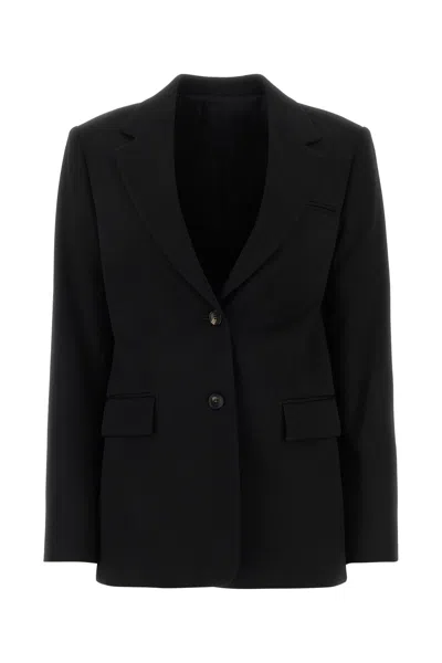 Lanvin Single-breasted Tailored Blazer In Black
