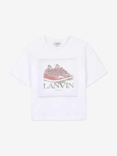 Lanvin Babies'  Girls Curb Trainers T-shirt In White