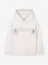 Lanvin Girls Embroidered Logo Hoodie In White
