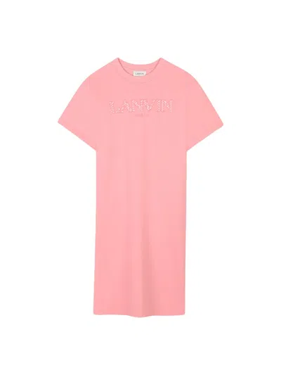 Lanvin Girls' Mini Cotton Dress In Fuchsia