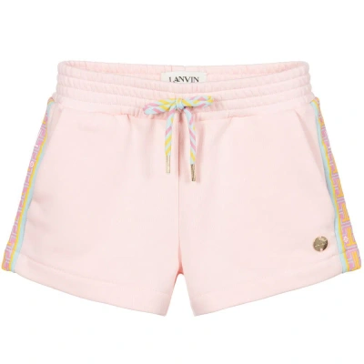 Lanvin Kids' Girls Pink Jl Maze Logo Shorts