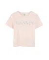 Lanvin Short-sleeved T-shirt With Curb Motif | Girls In Pink