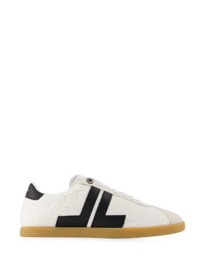 Lanvin Glen 2.0 Sneakers In Nylon In White
