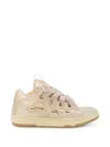Lanvin Glossy Low-top Sneakers With Oversized Laces In Multi
