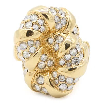 LANVIN LANVIN GOLDEN BRASS MELODIE RING