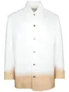 Lanvin Gradient-effect Drop-shoulder Shirt In 白色