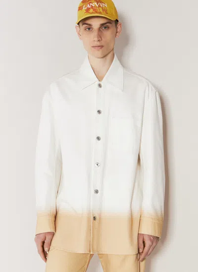 Lanvin Gradient-effect Shirt In White
