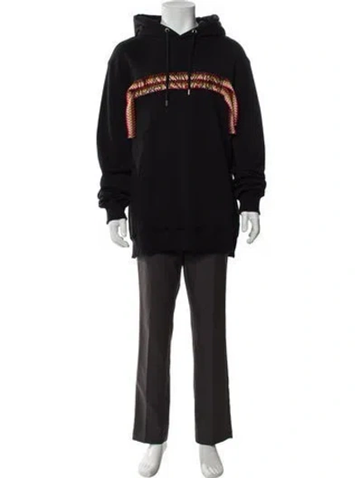 Pre-owned Lanvin Graphic Print Crew Neck Hoodie W/ Tags In Black