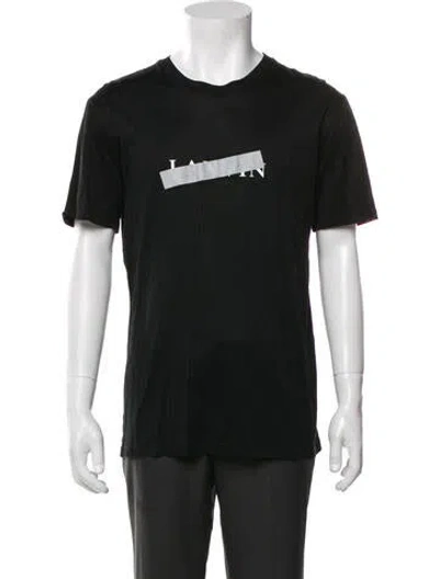 Pre-owned Lanvin Graphic Print Crew Neck T-shirt In Gray
