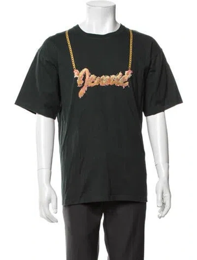Pre-owned Lanvin Graphic Print Crew Neck T-shirt In Green