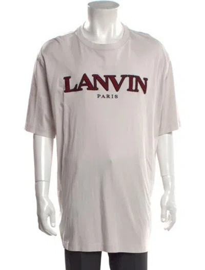 Pre-owned Lanvin Graphic Print Crew Neck T-shirt In Multicolor