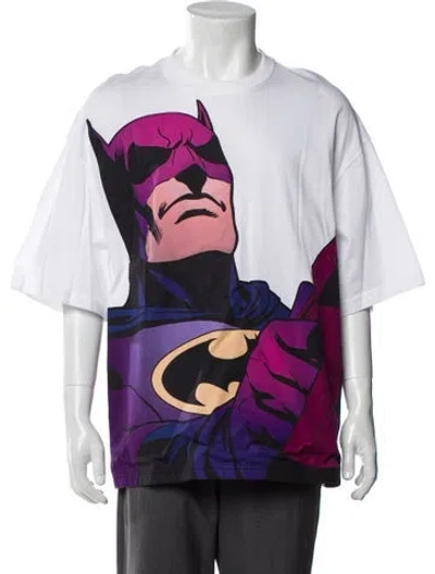 Pre-owned Lanvin Graphic Print Crew Neck T-shirt In White