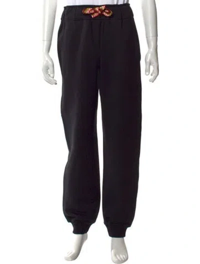 Pre-owned Lanvin Graphic Print Joggers W/ Tags In Black
