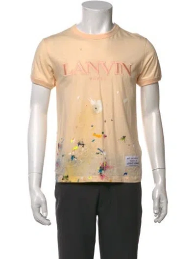 Pre-owned Lanvin Graphic Print Short Sleeve Shirt In Neutrals