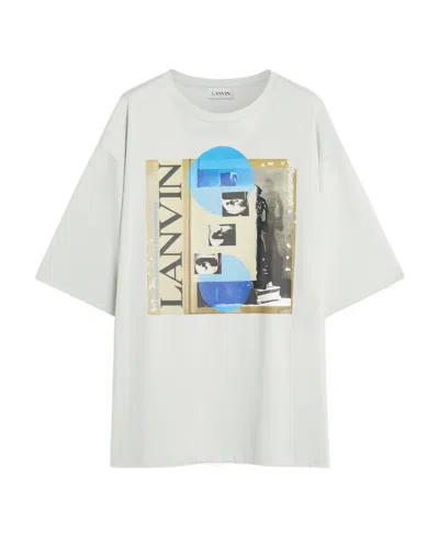 Lanvin Graphic-print Short-sleeve T-shirt In White