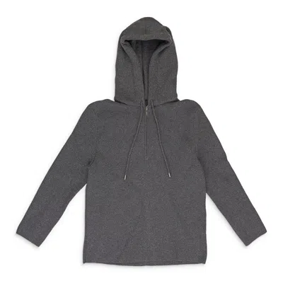 Lanvin Gray Luxury Leisure Cashmere Story Hoodie
