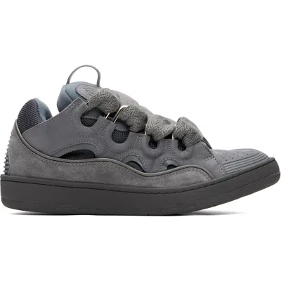Lanvin Gray Monocolor Curb Sneakers