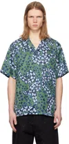 Lanvin Silk Shirt With Flower Print In Meleze490