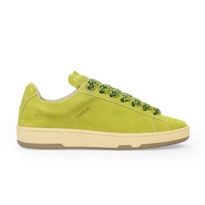 LANVIN GREEN BASSES CURB LITE SNEAKERS