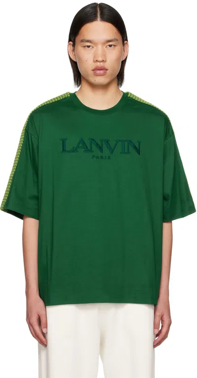 Lanvin Side Curb Oversized T-shirt In Bottle