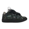 Lanvin Green Curb Sneakers In Black