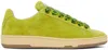 Lanvin Green Suede Curb Lite Sneakers In 432 Absinth Green