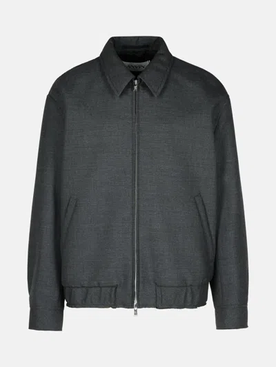 LANVIN GREY WOOL JACKET