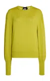 Lanvin Grosgrain-detailed Wool-blend Top