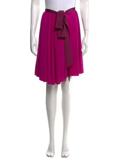 Pre-owned Lanvin Grosgrain Trim Mini Skirt W/ Tags In Purple