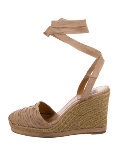 Pre-owned Lanvin Grosgrain Trim Slingback Pumps In Pink