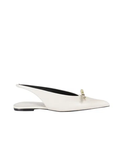 LANVIN HALF-HEELED FLAT SANDALS