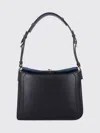 Lanvin Compagnon Small Asymmetrical Bag With A Python Finish In Black