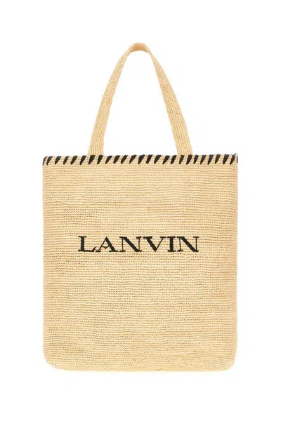 Lanvin Handbags. In Natural Black