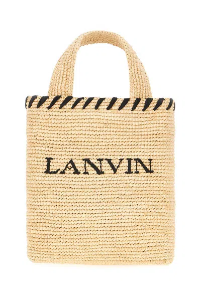 Lanvin Handbags. In Natural Black
