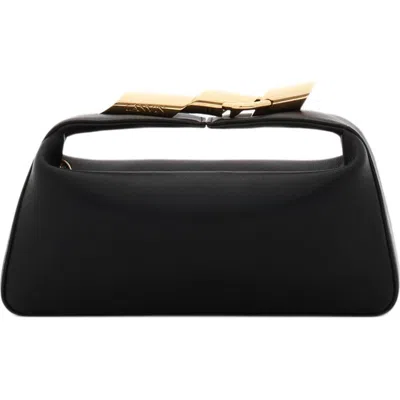 Lanvin Haute Séquence Leather Clutch Bag In Black