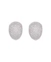 Lanvin Crystal-embellished Clip-on Earrings In Silver/crystal
