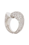 Lanvin Haute Séquence Rhinestone Ring In White