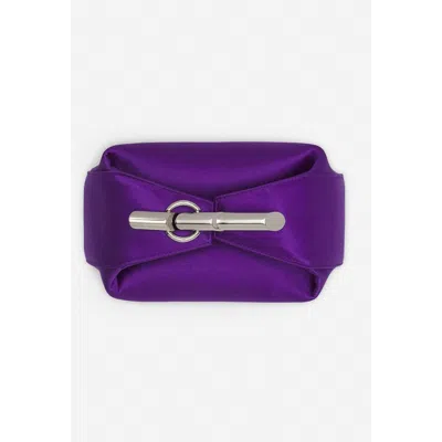 Lanvin Haute Séquence Satin Clutch Bag In Anemone