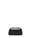 Lanvin Haute Sequence Velvet Clutch Bag In Black