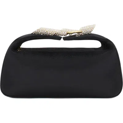 Lanvin Haute Séquence Velvet Clutch Bag In Black