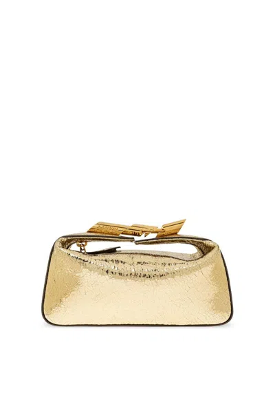 Lanvin Haute Sequences Shinny Tote Bag In Golden