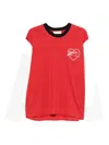 Lanvin Short Sleeve Graphic Print T-shirt In Red